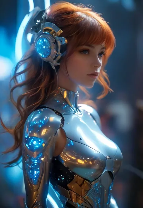 An exhibition showcasing AI-equipped autonomous female androids exhibiting various sex positions, adorned with a beautiful face ...