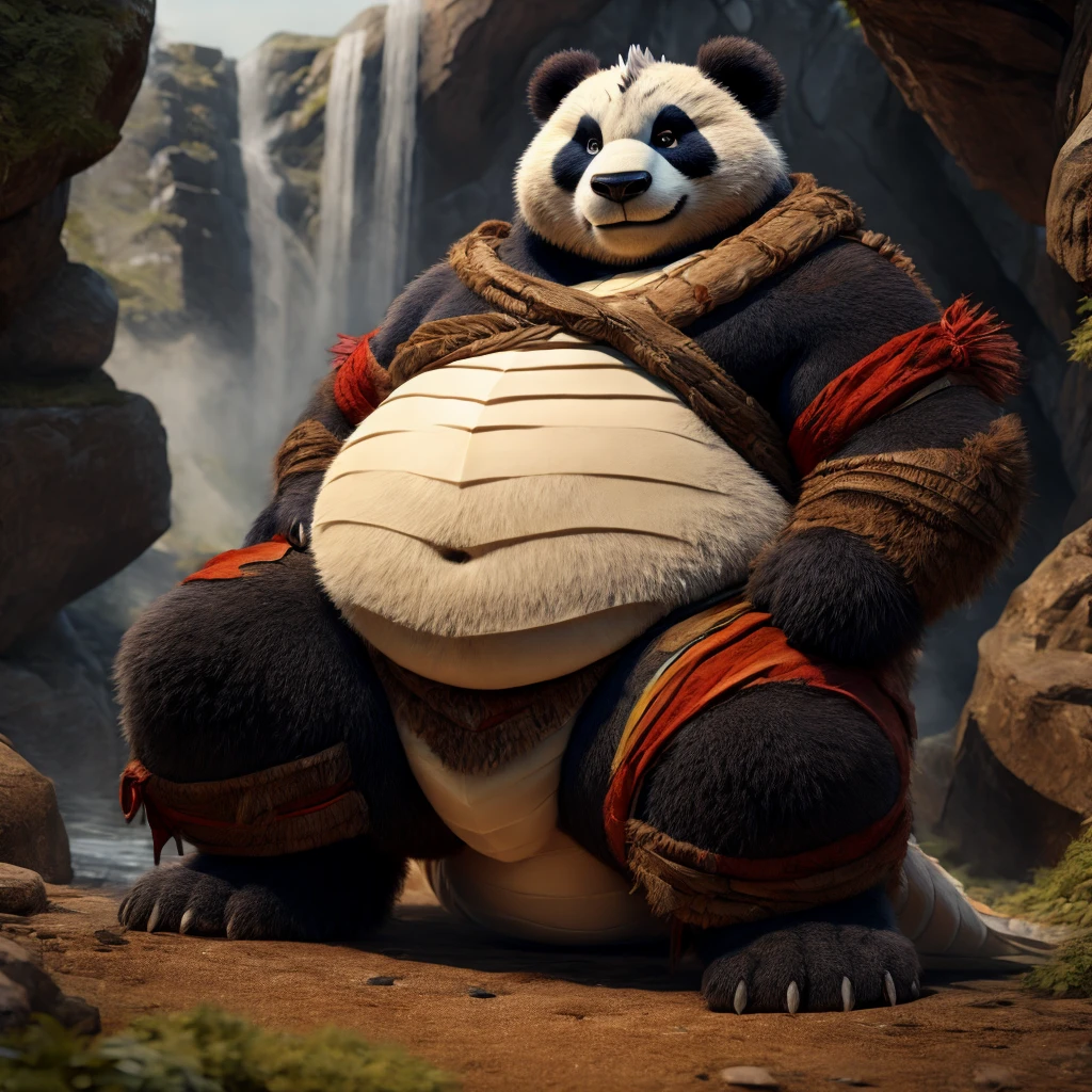  Fat Chunky Panda the Dragon Warrior 