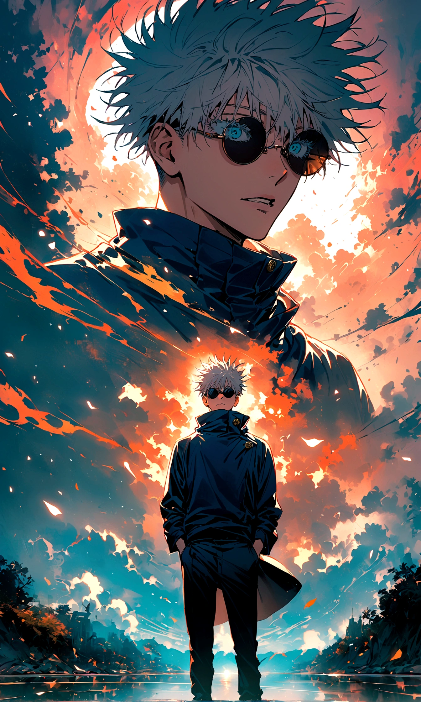 (1boy,gojou satoru,jujutsu kaisen),