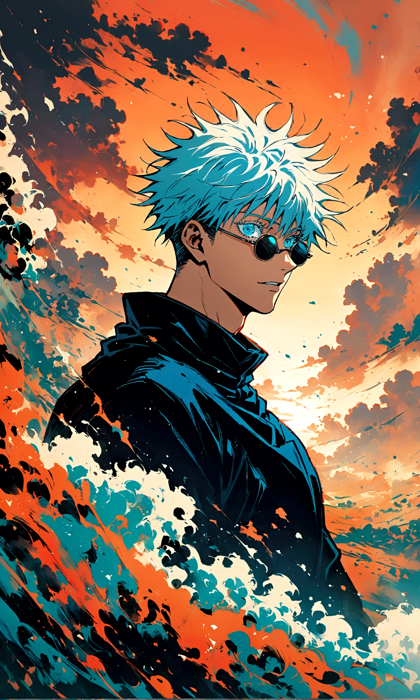 (1boy,gojou satoru,jujutsu kaisen),