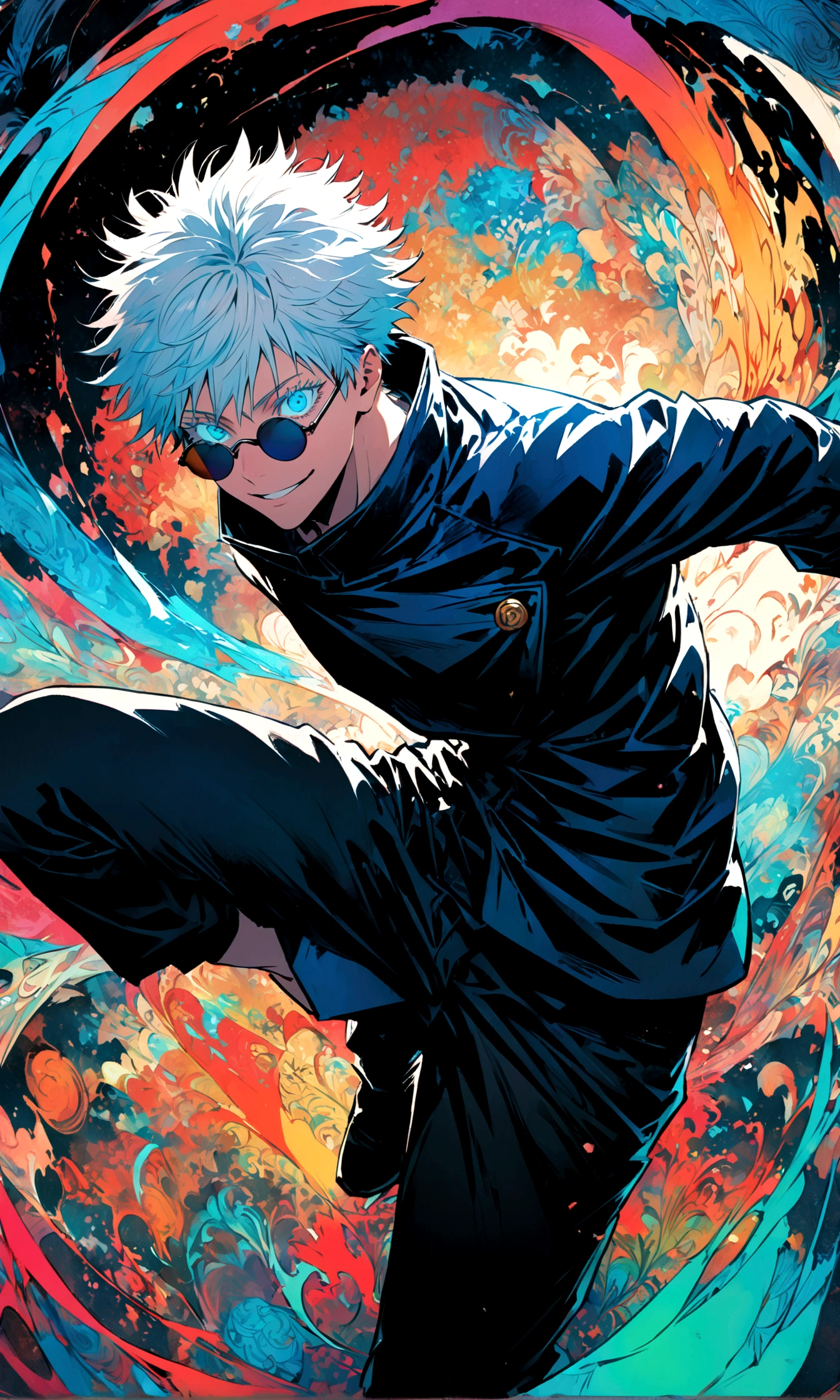 (1boy,gojou satoru,jujutsu kaisen),