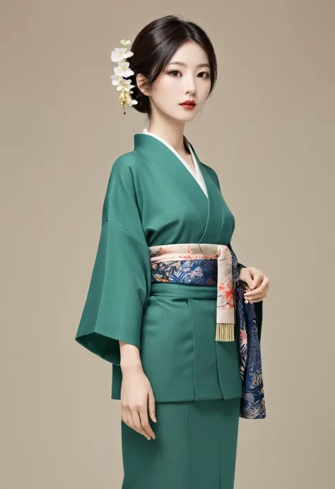 Simple mannequin,Clothes that combine a suit and a kimono,whole body