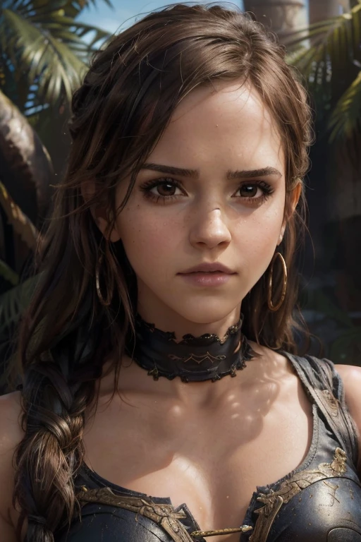 (best quality,4k,8k,highres,masterpiece:1.2),ultra-detailed,(realistic,photorealistic,photo-realistic:1.37),2 girls,Jessica Alba,((Emma Watson)),Lara Croft likeness,beautiful detailed eyes,beautiful detailed lips,extremely detailed eyes and face,long eyelashes,adventurous atmosphere,treasure hunting,action-packed scene,mysterious ruins,exotic landscapes,ancient artifacts,fierce expressions,dynamic poses,strategically placed lighting,dramatic shadows,vivid colors,portraits