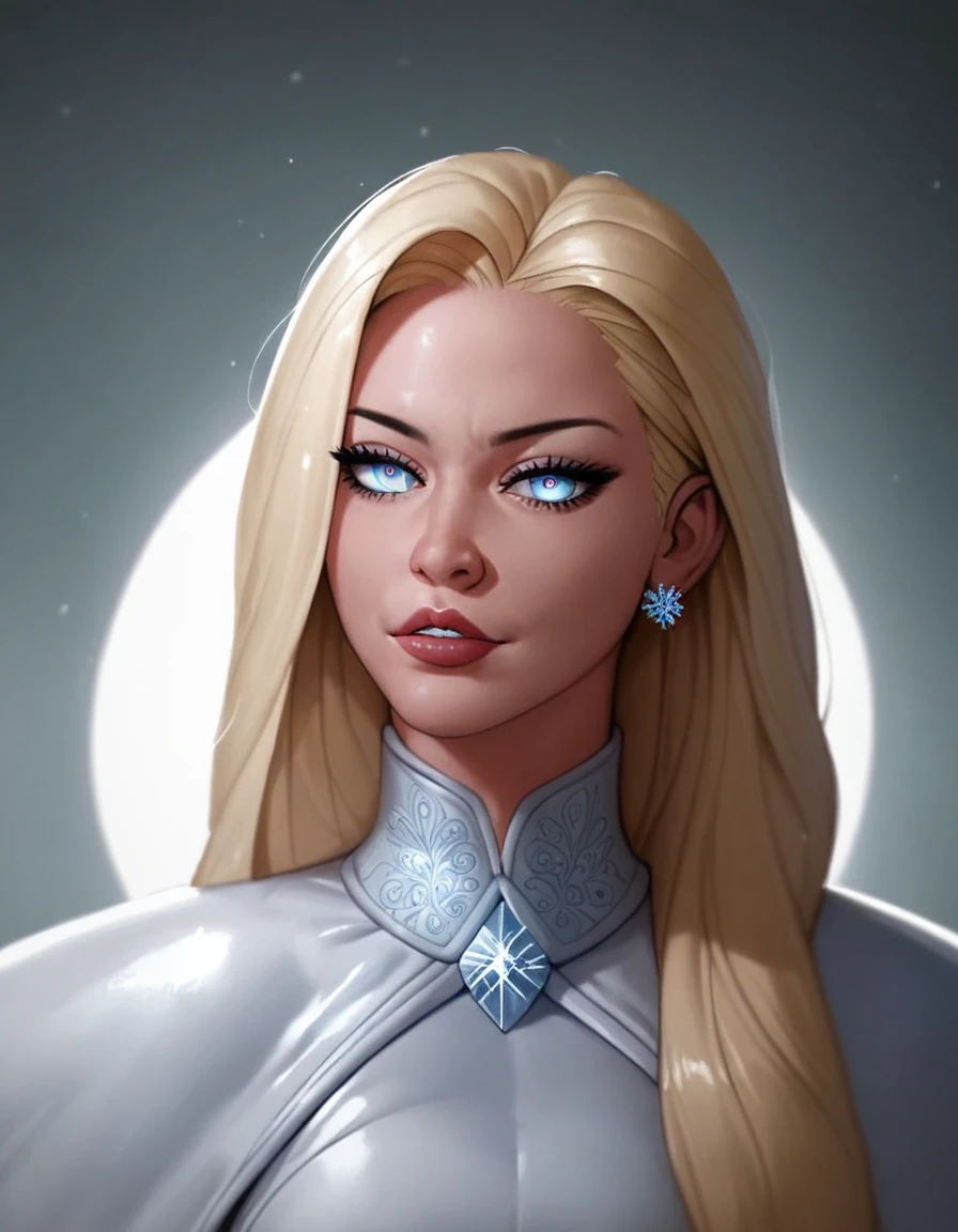 puntaje_9, puntaje_8_arriba, puntaje_7_arriba, puntaje_6_arriba, puntaje_5_arriba, puntaje_4_arriba, fuente_animado,((SI_WntXM_SDXL)), hermosa mujer emma frost, Ojos bonitos, seductor ,mirada intensa,seductor expression,iluminación suave,hentai, seguro