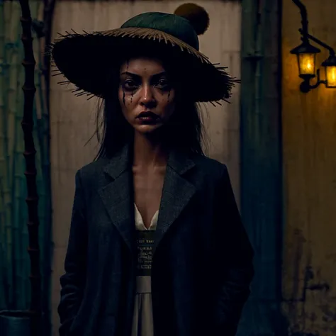 1girl, gritty, neo-noir, bamboo hat
(dirty: -1)
bamboo hat