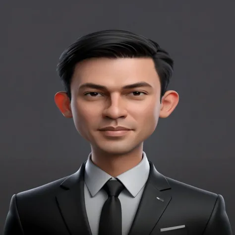 arafed image of a man in a suit and tie, stylized portrait formal pose, for hire 3d artist, nft portrait, 8k portrait render, hi...