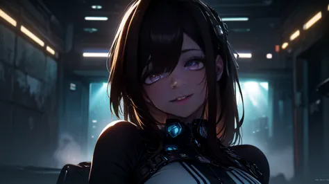 ((best quality)), ((masterpiece)), (detailed:1.4), 3d, an image of a beautiful cyberpunk female, yandere , yandere face , trance...