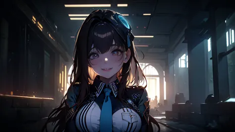 ((best quality)), ((masterpiece)), (detailed:1.4), 3d, an image of a beautiful cyberpunk female, yandere , yandere face , trance...