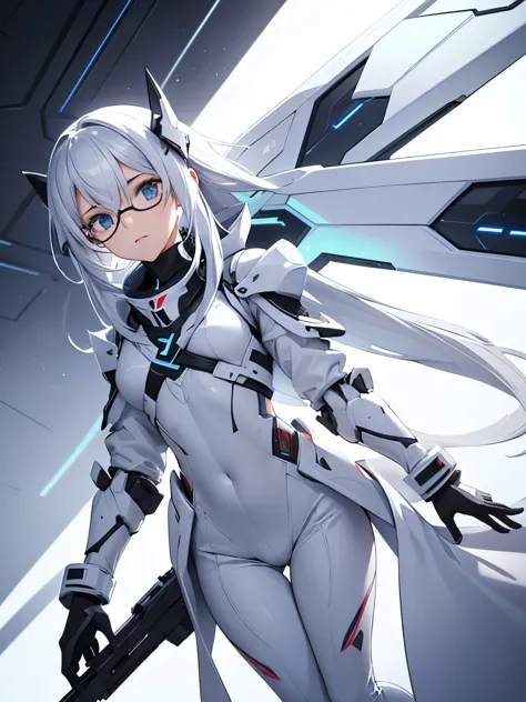 (nsfw) not safe for work, assignment: ARX-7 appearance: ARX-7 features a stylish, all-white exoskeleton with minimalist, futuris...
