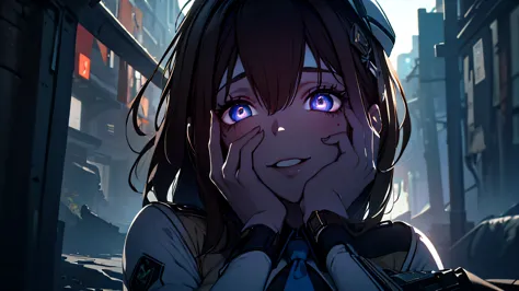 ((Best quality)), ((masterpiece)), (detailed:1.4), 3D, an image of a beautiful cyberpunk female, Yandere , Yandere Face , Trance...