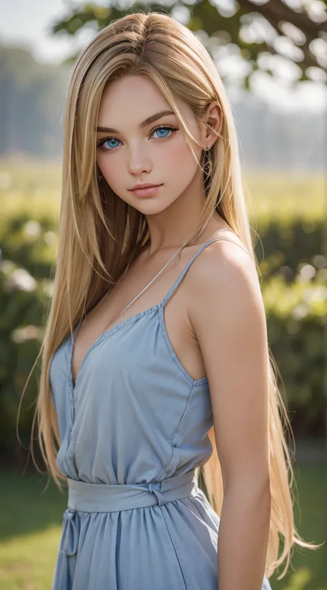 blonde straight  hair, blue eyes, high quality photography, hdr, smooth, sharp focus, high resolution, bokeh, deep of field, 