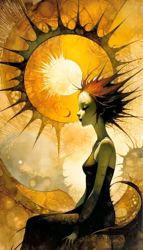 the sun inspired art by dave mckean