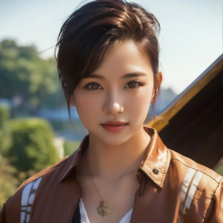 Asian woman Araffi has a necklace and necklace around her neck., German Bokeh Art 8k, Yanjun Chengt, Portraits of Korean female idols, Soft portrait 8 k, Makoto Shinkai ( The greatest legend ), realistic. Cheng Yi, Cute young man with a sweet Asian face, Xindong Chen, young asian woman, high quality vertical