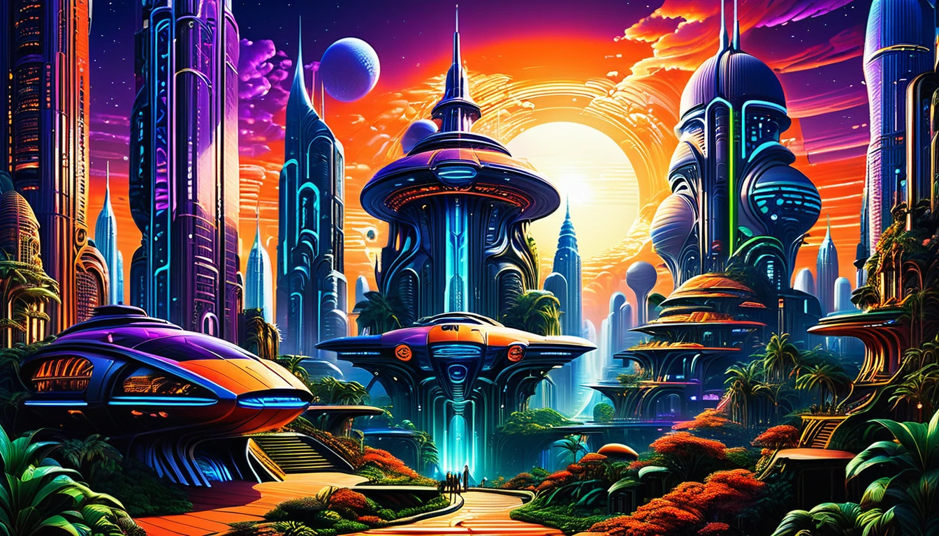 towering skyscrapers with neon lights and holographic advertisements, flying cars and spaceships in the sky, Concept art by Syd Mead and H..r. Giger, hyperrealistic details, Intricate design, vibrant colors
pandoralnd psyland extremely high quality rAW photograph, detailed background, Intricate, Exquisite details and textures, Very detailed, ultra detailed photography, warm lighting, art station, sharp focus, high resolution, detailed skin, detailed eyes, 8k HD, dskr, high quality, film grain, Fujifilm XT3