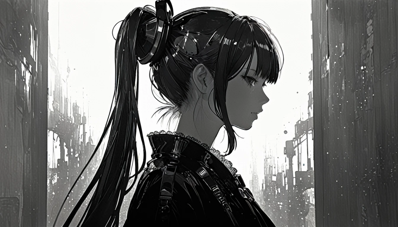 哈里克拉克风格,(Ashley Wood 风格:1.4), (双重接触:1.4)、初音未来