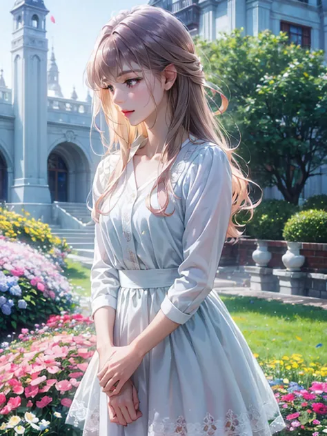 delicate　i have long hair　cute girl　pastel color clothes