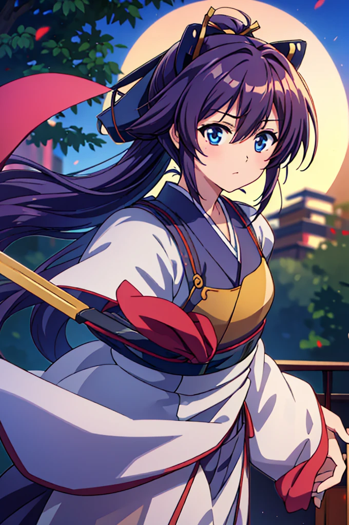 quality, masterpiece, High resolution, alone, （Rurouni Kenshin: Saito Hajime），（Glaring Eyes），roar，（Bow and Arrow) ，Draw the bow，（（Kyudo）），kimono，（Bow and Arrow‗ポーズ），（breastplate），Evening sky_background，Young Girl，Anime Style, 最高quality, 4K, masterpiece,， alone, 1,whole body，looking at the camera, Shinkai Makoto style, （white_coat）Sharp Eyes，Low posture，（(spear‗pose)) ，（Full Finger）, （Accurate fingertips）, （The finer details）, （Anatomically correct）, (映画のbackground), Hyper Detail, (Subtle details), (Intricate details),