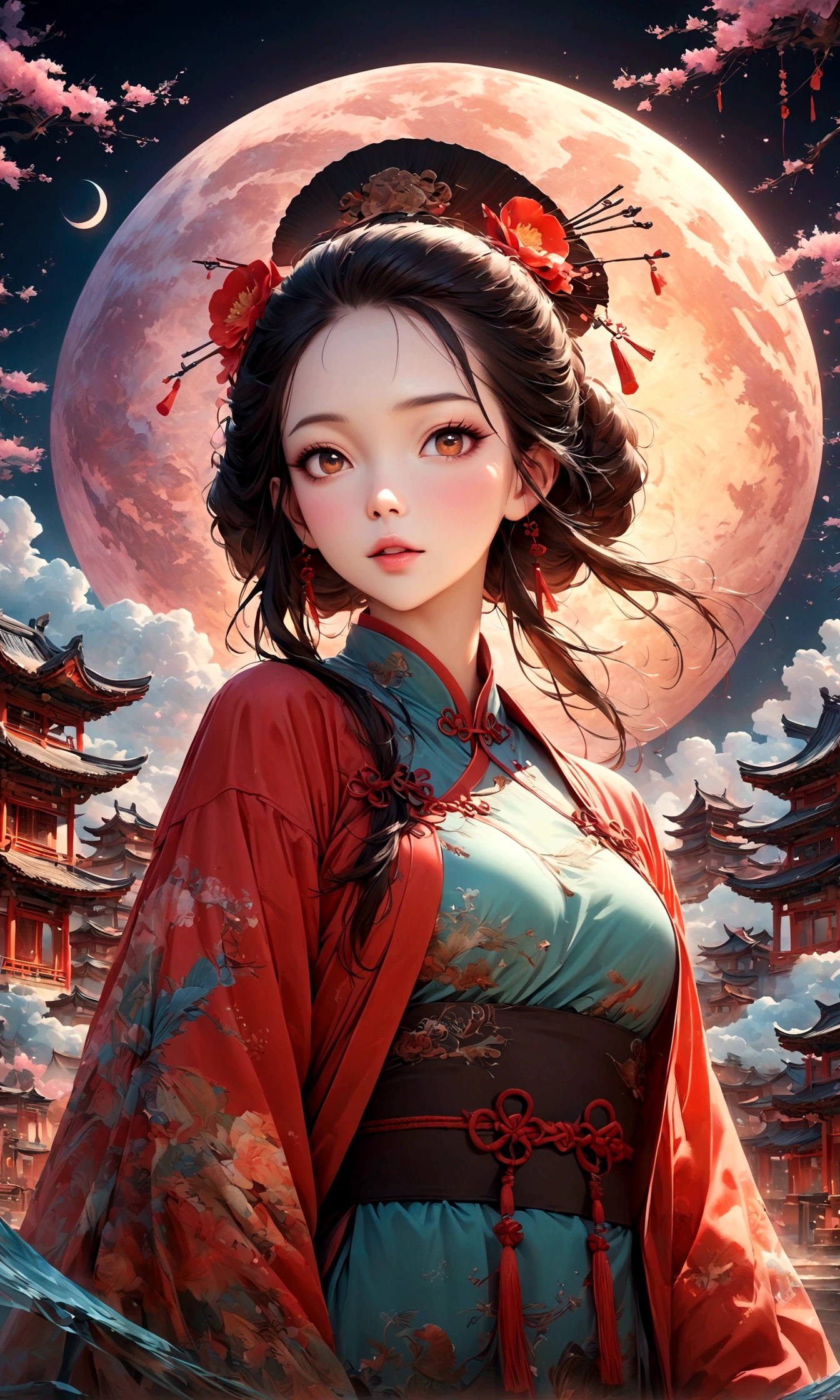 Фантастический вид на Чайнатаун,赤い提灯の温かいсвет,Современный и исторический,Фантастический и мечтательный пейзаж,свет,風景の中にКитайская одеждаの女性が1人います,Она очаровательна и красива、まるで上海のночьを象徴するかのようです,реалистичная текстура кожи,фотореалистичный,ПЕРЕРЫВ,豪華な刺繍が施されたКитайская одежда,A шедевр created by designers,Лучшая конфигурация,свет and Dark,ПЕРЕРЫВ,,(шедевр:1.3),(высшее качество:1.4),(Ультрадетализированный:1.5),высокое разрешение,чрезвычайно подробный,единство 8k обои,сложные детали,Широкий выбор цветов,произведение искусства,рендеринг,(шедевр:1.3),(высшее качество:1.4),(Супер подробный:1.5),высокое разрешение,Очень подробно,единство 8k обои,нарисовать художественный фон,китайский стиль,Традиционный,Абсурдная красота,дзентангл,幻想的で美しいночьのチャイナタウン,ночь,美しいсветと影,Игристый,анатомически правильный,структурно правильный,Китайская одежда
