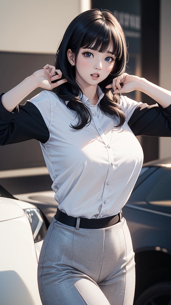 random office lady fashion,(Thin type),(large breasts),(random pose),(random hairstyle),(Cinematic scene,Highest image quality,(8K), Ultra-realistic, Best Quality, High quality, High Definition, high quality texture, high detailing, Beautiful detailed, fine detailed, extremely details CG, Detailed texture, realistic representation of face, masterpiece, presence, Dynamic, Bold)