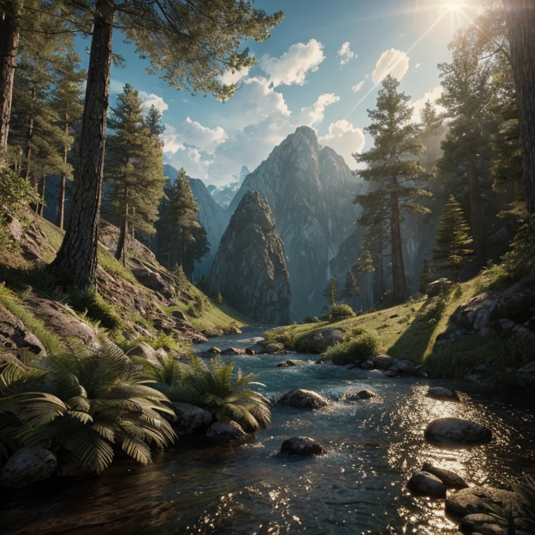 photorealistic shot of natural terrain, masterpiece, ultra high res, (photorealistic:1.4), cinema lighting, insanely detailed, hyper realistic, intricate design, fine details, concept scene reference for artist 3d. octane render