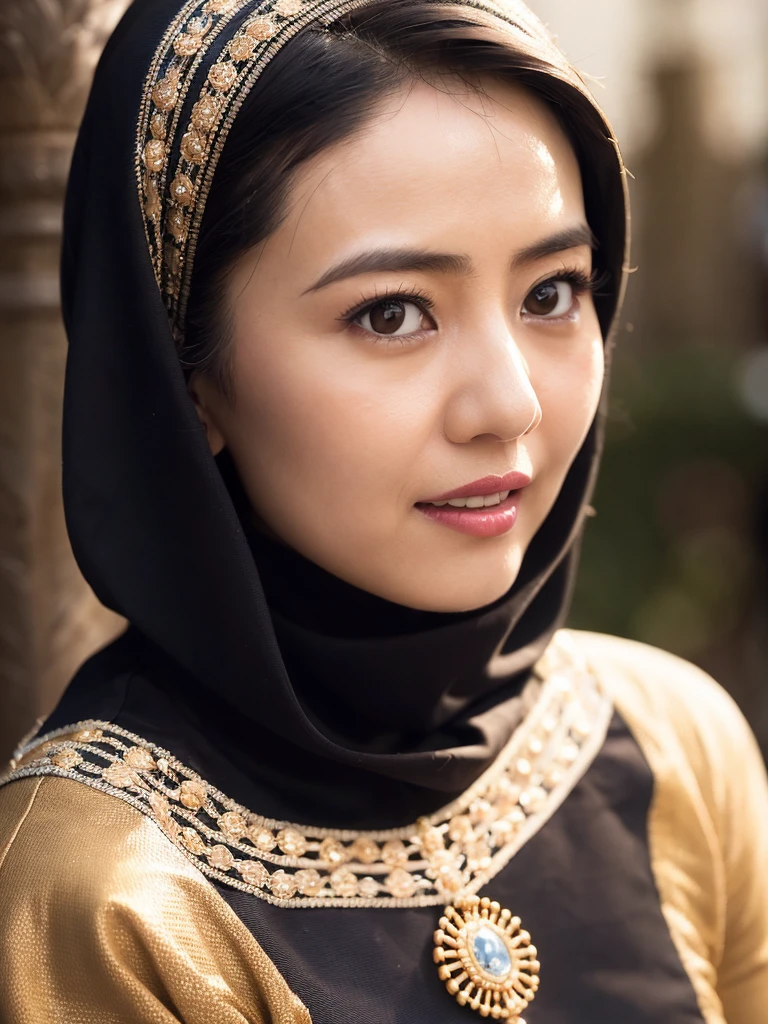 1 Mädchen, chinesisches Mädchen, Hijab, Wandern im Iran, Detailliertes Gesicht, Schöne, detaillierte Augen, schöne detaillierte Lippen, extrem detaillierte Augen und Gesicht, lange Wimpern, traditionelle iranische Kleidung, ornate Hijab, aufwendige Stickerei, warmes Licht, Filmkomposition, photorealistisch, 8k, hyperdetailliert, Meisterwerk, realistisch, filmische Beleuchtung, lebendige Farben, gedämpfte Farbpalette, Goldene Stunde, natürliche Beleuchtung