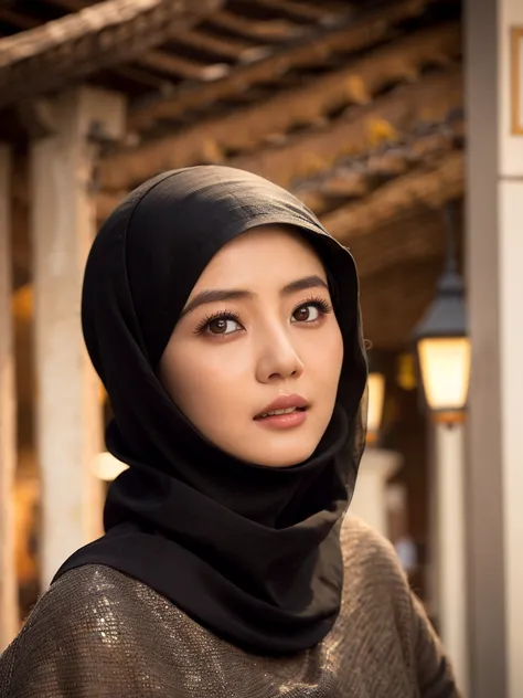 1girl, Chinese girl, hijab, walking in Iran, detailed face, beautiful detailed eyes, beautiful detailed lips, extremely detailed...