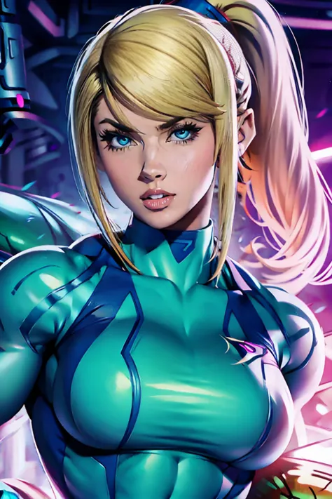 samus amran pumped muscle girl