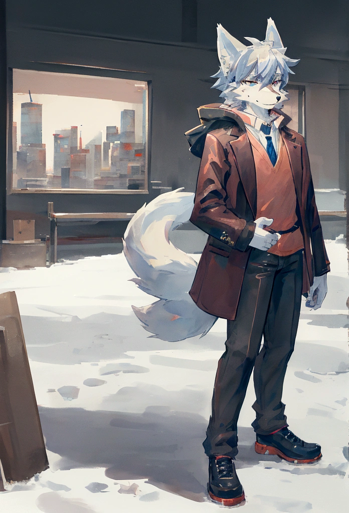 anime - style picture of a man in a coat and a wolf mask, fursona wearing stylish clothes, fox mccloud, (sfw) safe for work, commission for high res, an anthropomorphic cyberpunk fox, foxish guy in a lab coat, handsome weasel fursona portrait, wolf o'donnell, art of silverfox, an anthro wolf Are fuck by  a man in a coat and a wolf mask, fursona wearing stylish clothes, fox mccloud, (sfw) safe for work, commission for high res, an anthropomorphic cyberpunk fox, foxish guy in a lab coat, handsome weasel fursona portrait, wolf o'donnell, art of silverfox, an anthro wolf