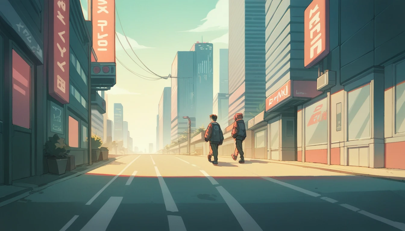 score_9, score_8_up, score_7_up, source_anime, adam smasher from cyberpunk, walking, cyberpunk city, drinking icecream
