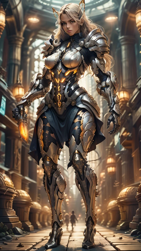score_9, score_8_up, score_7_up, score_6_up, score_5_up, score_4_up, (1girl), solo, ((organic insect-like antennae)), medium breasts, athletic, view of full body, armor, bionic hands, beautiful, female, vector, cute, natural light, long blonde hair, muscular, (holding a revolver in each hand), dynamic action pose, dual pistols