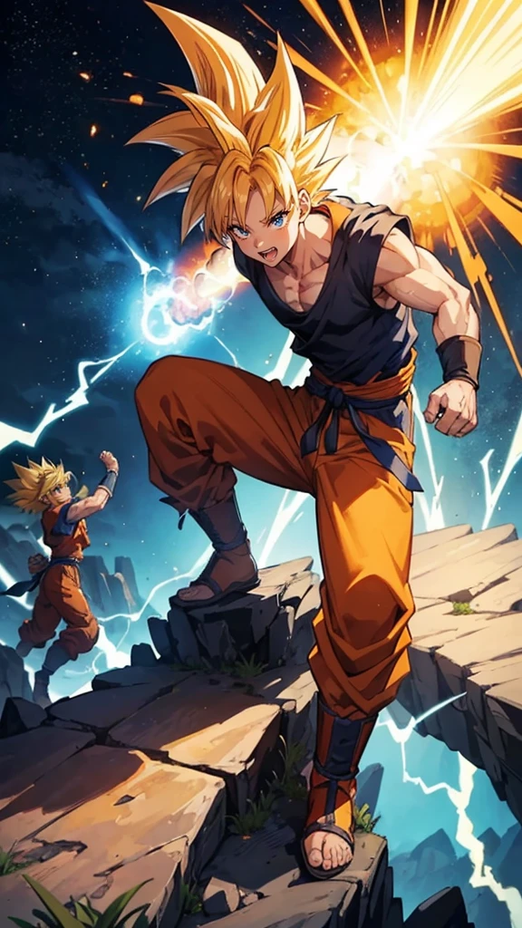 Sur une planète inexplorée, Goku détecte une puissante source d&#39;énergie et affronte Zara., un formidable guerrier extraterrestre. Leurs combats acharnés et leurs semaines d&#39;entraînement poussent Goku dans ses retranchements.. Finalement, Goku libère sa forme Super Saiyan, remporter la victoire. Les deux combattants se séparent en amis, laissant derrière lui l&#39;héritage d&#39;une bataille épique et un nouveau lien avec les habitants de la planète.