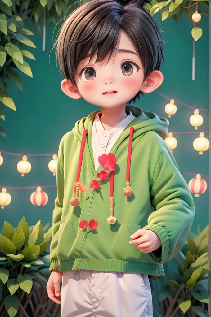 (masterpiece:1.2),best quality,PIXIV,Chinese style,hair ornament,solo,jewelry,black hair,long hair,boy in a bamboo forest, long black hair, ponytail, green headdress, carrying a lantern, bamboo leaves falling, hazy smoke, green Hanfu,23 year old boy,1boy,pretty 23 year old boy,professional boy photo, photo of boy 23 years old, perfect body boy,mature beautiful face,fair skin,super scale, 24k,hdr,perfect body boy,blush, big Ogi folding fan,parted lips,black eyes,tassel,lips,chinese clothes,pretty boy