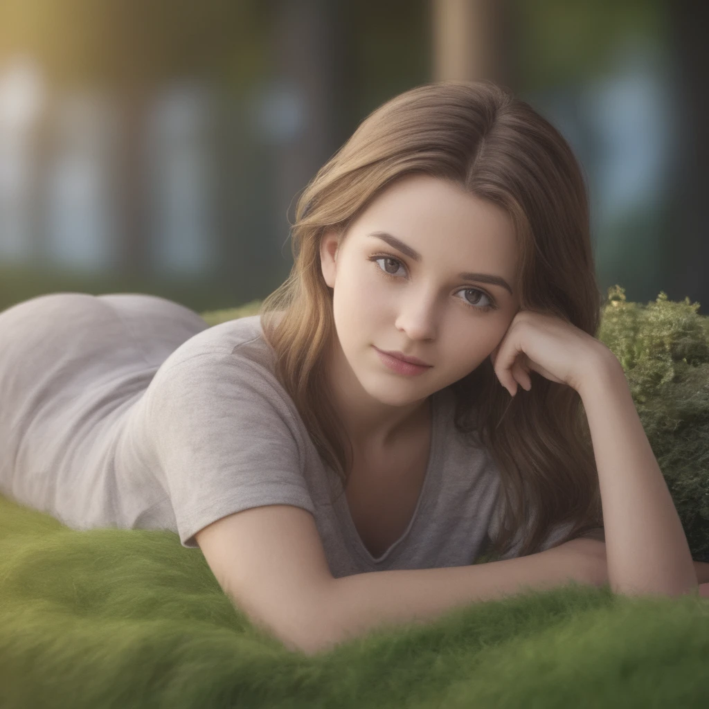 professional portrait photo by Alberto Biasi of a single girl woken up from sleep. The girl has sleepy expression and messy hair. It is summer morning  time and clear weather. cinematic focus on the girl, dynamic pose, dynamic background, dynamic composition, dynamic lighting, realistic proportions, hdr, raytracing, 8k resolution, ultra realistic, photorealistic, extreme detailed, ultra detailed, intricate details, highly detailed atmosphere, highly detailed textures.