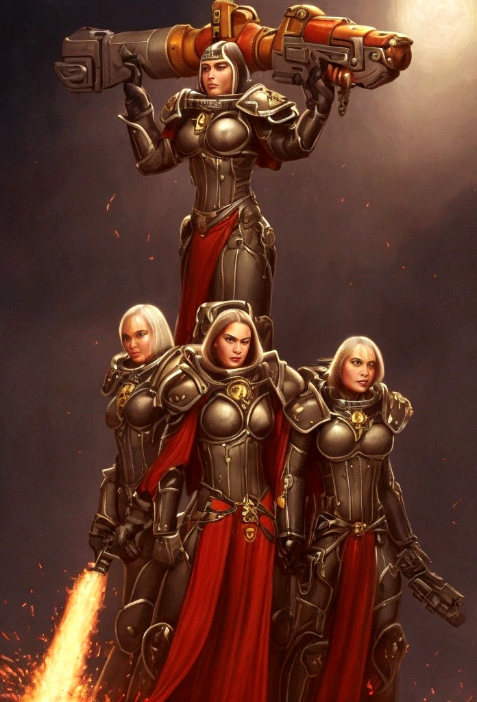 Gorgeous adepta sororitas
 from the movie Tron
