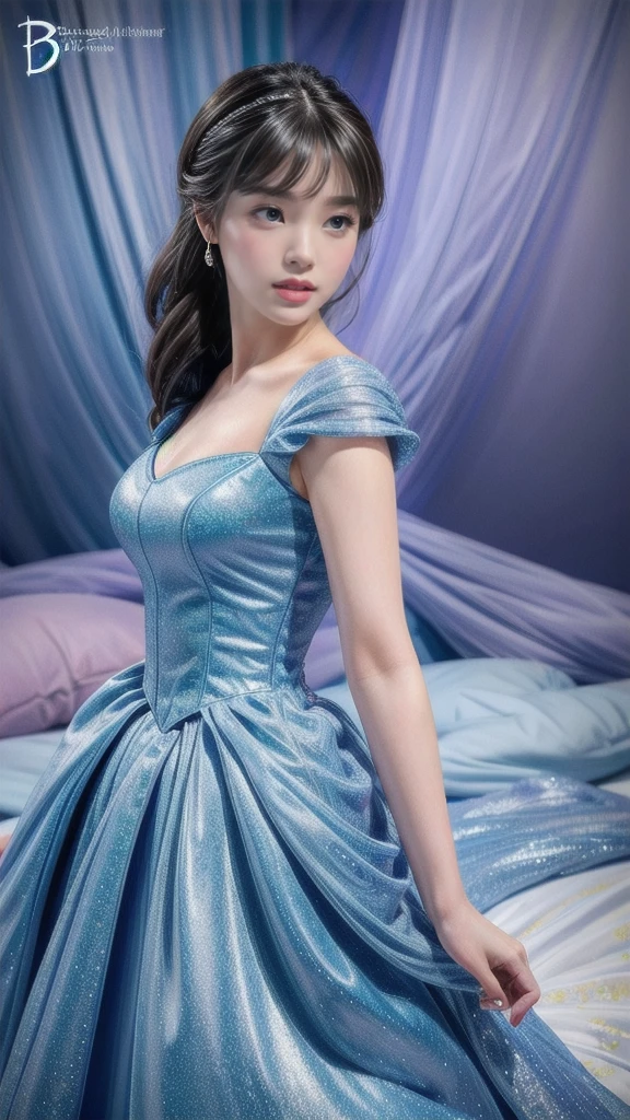 ((1 girl)), masterpiece, (high quality, Best Rendering), (beautiful girl, Cinderella), (bomb, Poster Style), hot, Dental floss, Perfect body, 4K HD, Disney Princesses, Beautiful woman princess, Anime Princess, High-resolution artwork, Official Art, a cartoon by disney, Pretty Princess, long, 修long双腿, Large Breasts, Sexy pose, Wear it with dresses, Vibrant colors, Cartoon princess and tabernacle in blue dress, She has white skin, Cinderella, Disney Characters, Disney Characters style, Disney Princess, Disney Art Style, Disney Art Style, Anime Princess, fantasy, Formal wear, Fancy backgrounds，（8K，RAW Photos），（best quality），（masterpiece松散），（Practical，）（写実的でPractical），（high resolution），Ultra Detail，（Mild realism：1.1），Pretty Face， （1 female：1.1），high resolution), (8K), (Very detailed), (4K), (Pixif), Perfect face, Beautiful eyes and face, (最high quality), (Very detailed), Detailed face and eyes, (Solitary), Textured Skin, absurd, high resolution,