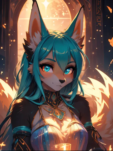 miku hatsune,arabic, tanned skin, high definition, kitsune ears, masterpiece}}, of the highest quality, highly detailed cg unity...