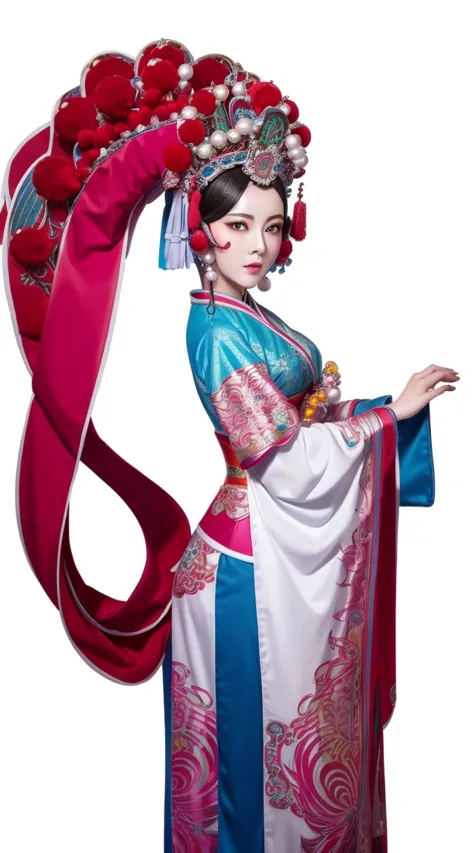 masterpiece, best quality, masterpiece, best quality, 1 Girl, Peking Opera,Qibi，（masterpiece，Top quantity，Best quality，Official ...