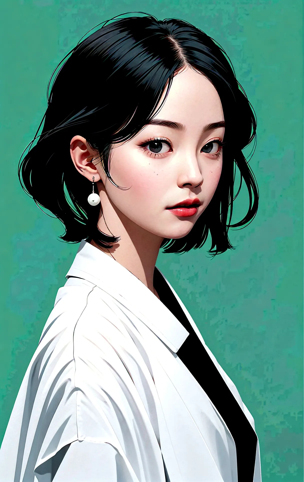 
chinese goddess sexy, Pretty face, Delicious company, Seductive figure, Wear a sexy hanfu dress. The artwork is created in a me...