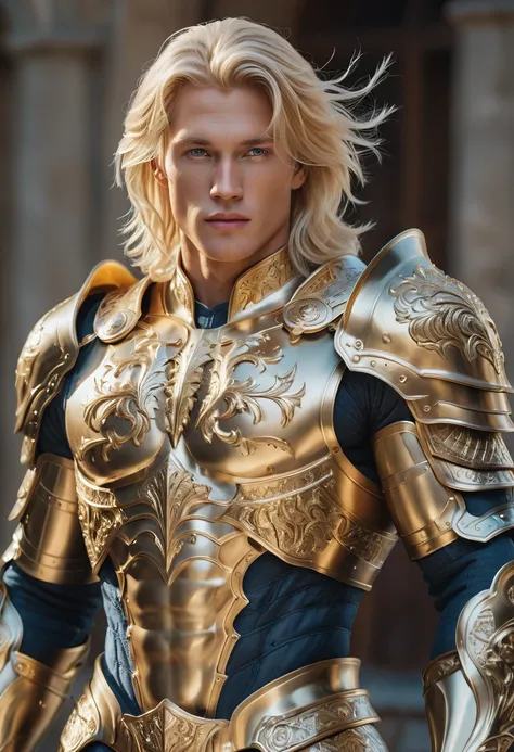 extremely handsome blond man, amazing quality, masterpiece, best quality, hyper detailed, ultra detailed, uhd, perfect anatomy, ...