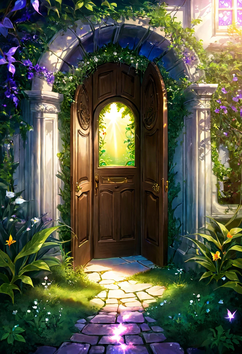 Art of door to a magical world 