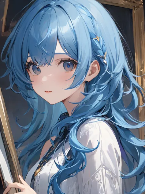 ultra-detailed,(best quality),((masterpiece)),(highres),original,extremely,(\you la\),blue hair