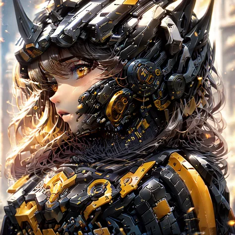 An Epic Fantasy Masterpiece in 8K Anime Digital Art Style, Inspired by Warhammer 40k, Featuring a Battle Sister of the Fierce Go...