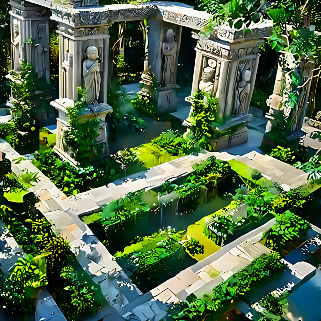 (masterpiece, top quality, best quality),(ultra-detailed, absolutely resolution),((16k, high res)),

BREAK {ancient temple covered in lush vegetation. The temple should feature weathered stone structures with intricate carvings and statues, partially obscured by creeping vines, moss, and large tree roots. Use a combination of natural light filtering through the dense foliage and shadows to highlight the textures of the stone and the vibrant greenery. Include elements such as broken columns, overgrown pathways, and scattered ancient artifacts to enhance the sense of history and abandonment. The overall scene should be both majestic and mysterious, capturing the timeless beauty of nature reclaiming a once-grand temple.}

BREAK { (produces images with information more than 40 million pixels with cinematic-like detailed textures shot on a Sony SLR).}