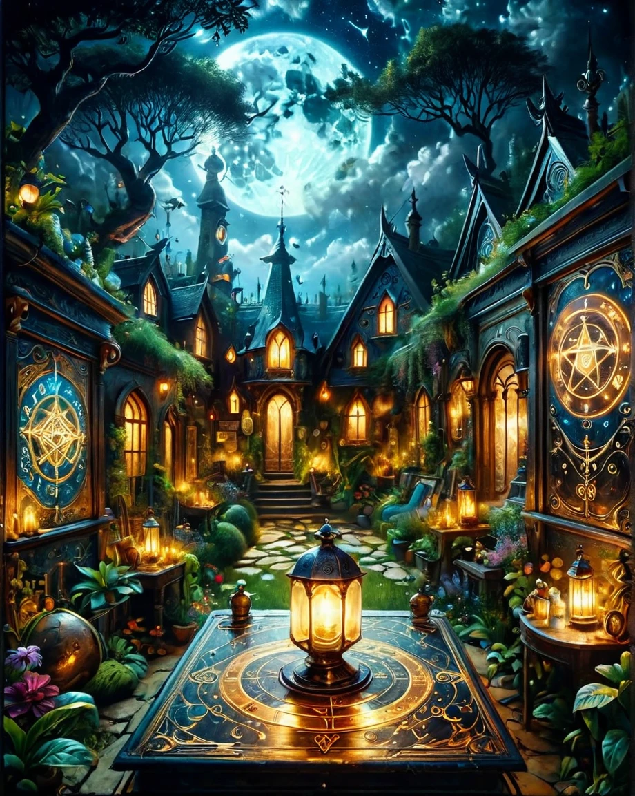 Very detailed black ink painting, Hearthstone artwork, (garden:1.3) , Baroque, cloudy, Saturation, An in-depth study of perfection, Made by a master, Highest quality, High resolution, Brilliant, ((elegant)) , ((Phenomenal)) , ((Breathtakingly beautiful)) , ((detailed)) , ((Enchanting)) , ((Amazing)) , Fantasy, incantation, nature, mysteriousな, oil, Oil on canvas, oil, Canvas Painting, Antique shine, Vintage lighting, Retro lighting, Small aperture, The depth of the written world, Sharp from front to back . dream-like, mysterious, Provocative, symbolic, complicated, detailedな ais-rcn