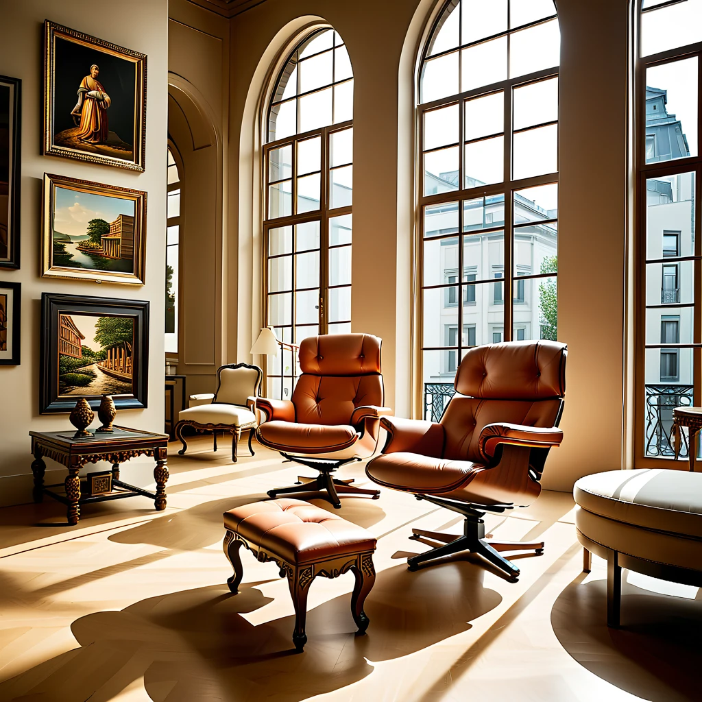 (masterpiece, top quality, best quality),(ultra-detailed, absolutely resolution),((16k, high res)),

BREAK { hyper-realistic photo of the 'World Chair Museum,' showcasing a stunning architectural design dedicated to the history and variety of chairs. The museum should feature a grand entrance with large glass windows and an elegant facade. Inside, include spacious galleries with beautifully arranged displays of chairs from different cultures and eras. Use natural and soft ambient lighting to highlight the intricate details and craftsmanship of the chairs. Include elements like informative plaques, interactive exhibits, and comfortable seating areas for visitors. The overall atmosphere should be educational and awe-inspiring, capturing the beauty and diversity of chair design from around the world}

BREAK { (produces images with information more than 40 million pixels with cinematic-like detailed textures shot on a Sony SLR).}