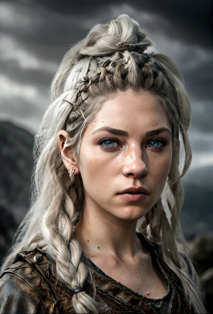 a realistic image for a photograph of a targaryen princess in the appearance of a targaryen warrior. her body is incredibly defi...