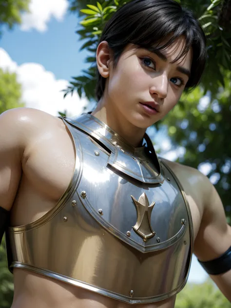 Boy,arms(good shade(six pack)(breastplate)