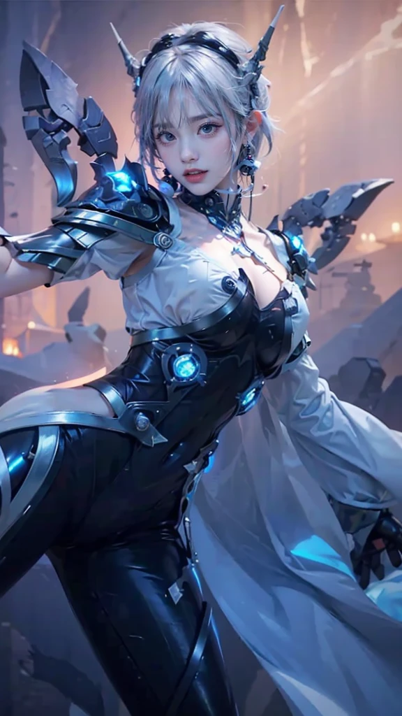 a close up of a girls  , white hair babe, big booobs ,  shadowbringers cinematic, 4 k detail fantasy, a beautiful fantasy empress, game cg, xianxia fantasy, xianxia hero, 2. 5 d cgi anime fantasy artwork, cinematic goddess close shot, ruan jia and artgerm, wow 4 k detail fantasy, hyperdetailed fantasy character