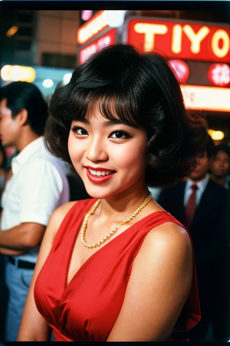 TokyoYouthEighties, disco, girls, Nihongami , 80's dresses, 80's haircuts, short cut, curls, fluffy blowout, Kabukicho, 1980's, ...