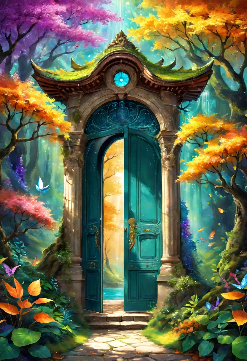 美しくデザインされたドアアート, 異世界への入り口となる複雑なデザインのドアを展示. ドアは詳細な彫刻と神秘的なシンボルで装飾されています, その先にある秘密と冒険をほのめかします. 明るい色と豊かな質感がドアに命を吹き込みます, 好奇心と驚きの中心となる. ドアの周り, 自然とファンタジーの要素が調和して融合, 魅力的で魅力的な環境を作り出す.